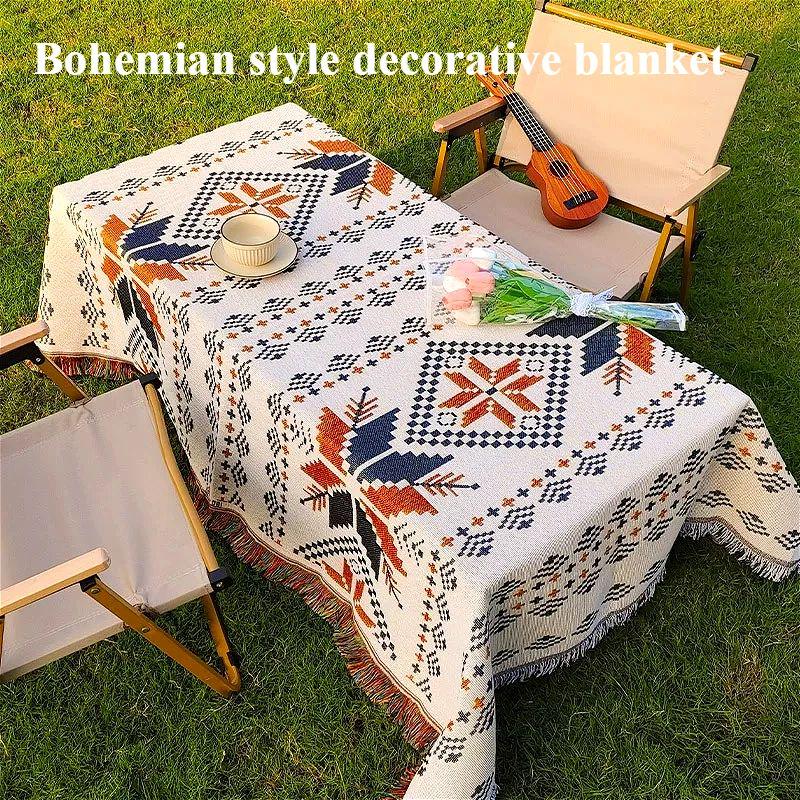 Linen Table Runner - بطانية للتخييم في الهواء الطلق، مفرش