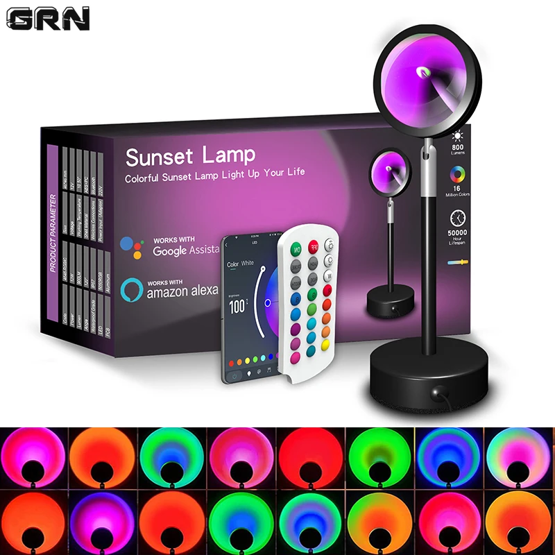 مصباح غروب الشمس الذكي LED ، م - مراجعة Home Decor Free App وسعره