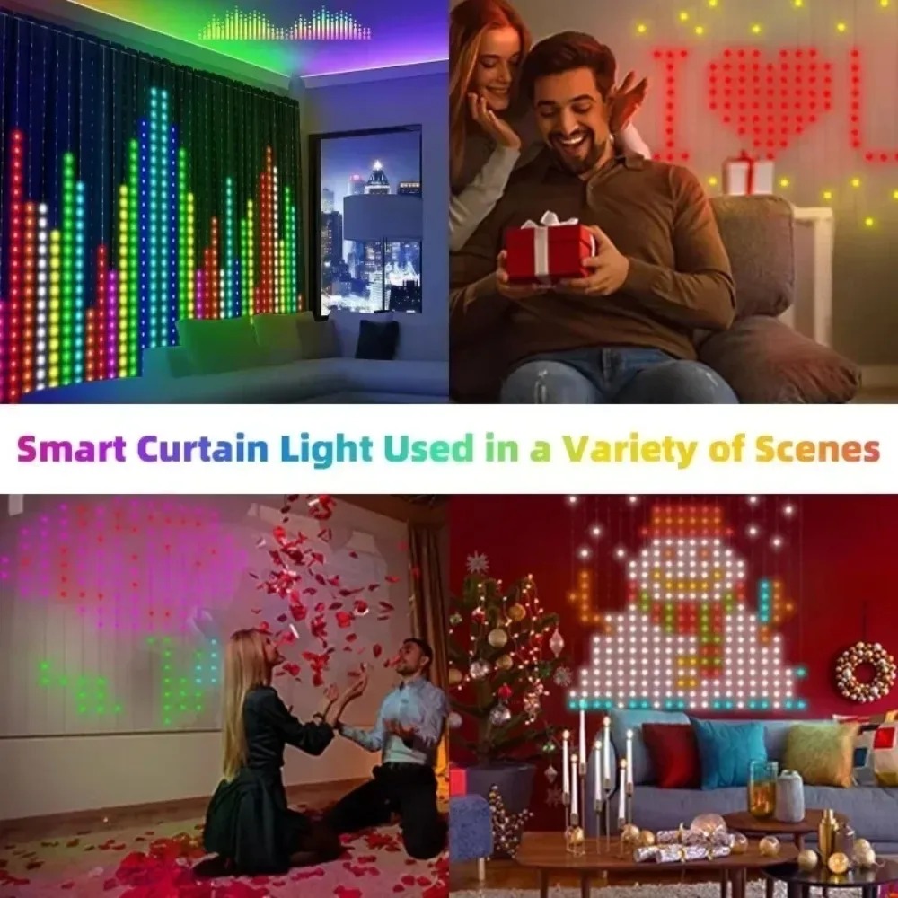 ستائر إضاءة LED بكسل مع تحكم ع - مراجعة Home Decor Free App وسعره