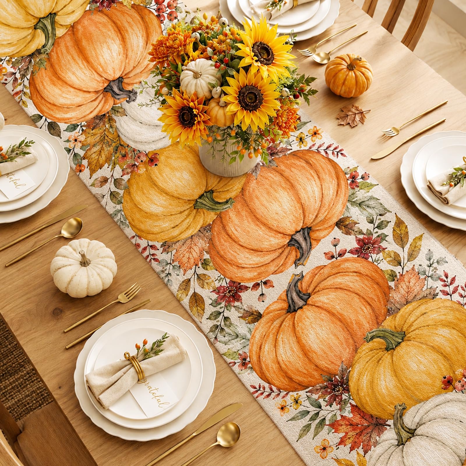 مفرش طاولة للهالوين بتصميم قوط - مراجعة Linen Table Runner وسعره