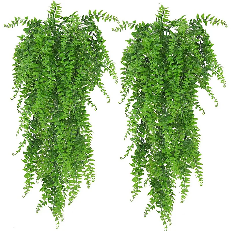 نباتات صناعية معلقة مقاس 32 بو - مراجعة Rattan Plant Basket وسعره